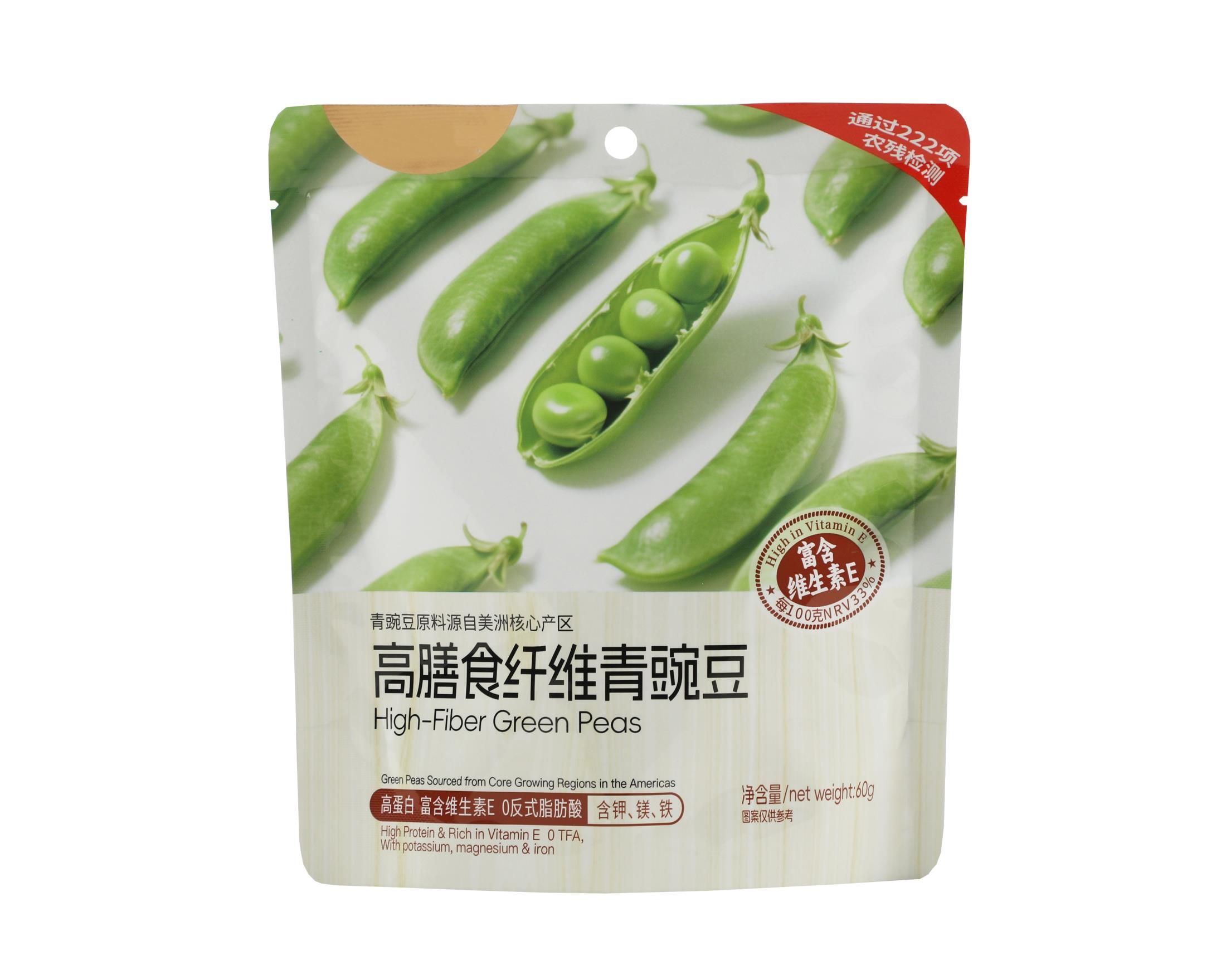 High-Fiber Green Peas 60g