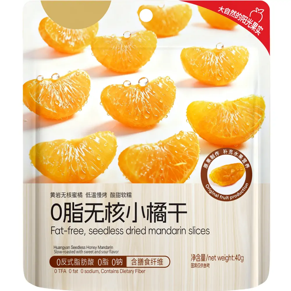0-fat, seedless dried tangerines 40g